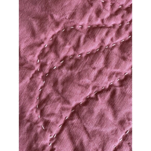 Queen Handmade Star & Angel Wings Quilt 63" x 80" Amazing Detailed Hand Quilting - Picture 14 of 16